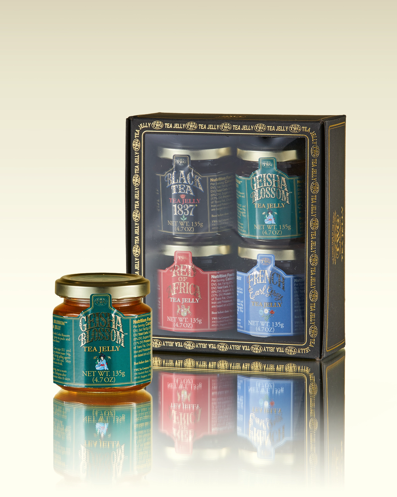 Set de regalo con cuatro jaleas con té (Caja de 4) | TWG Tea