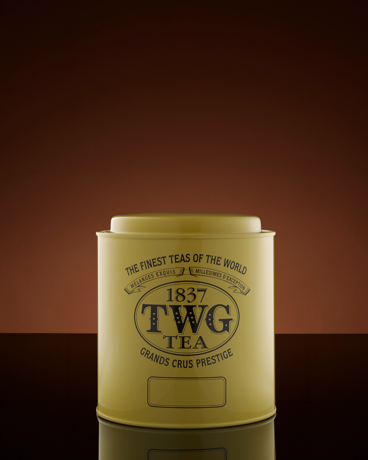 Handgefertigte Teedose in Gelb (500g) | TWG Tea