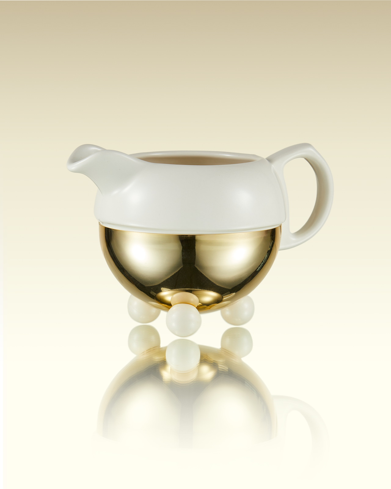 Lattiera Design Gold bianca | TWG Tea