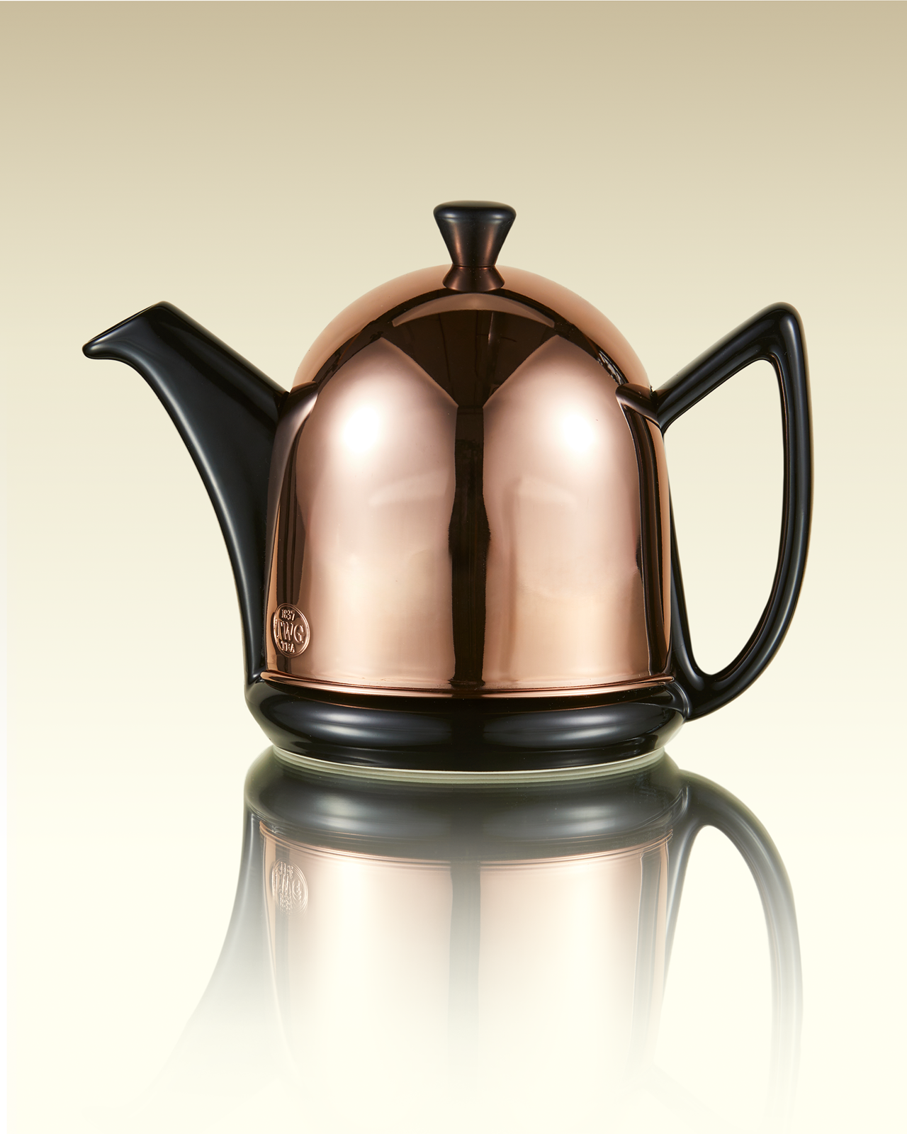 Rose Dome Teapot in Black (600ml) | TWG Tea
