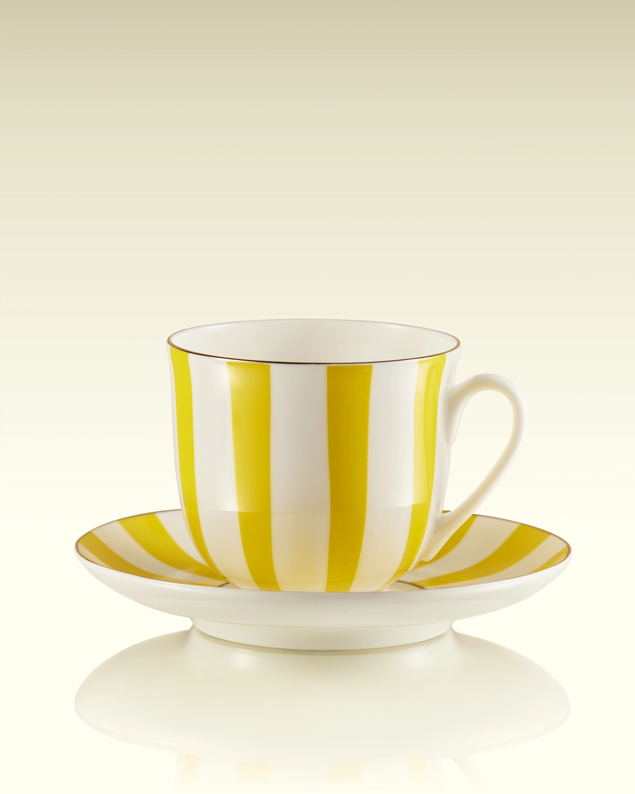 Tasse à thé et soucoupe Tea For Two jaunes | TWG Tea