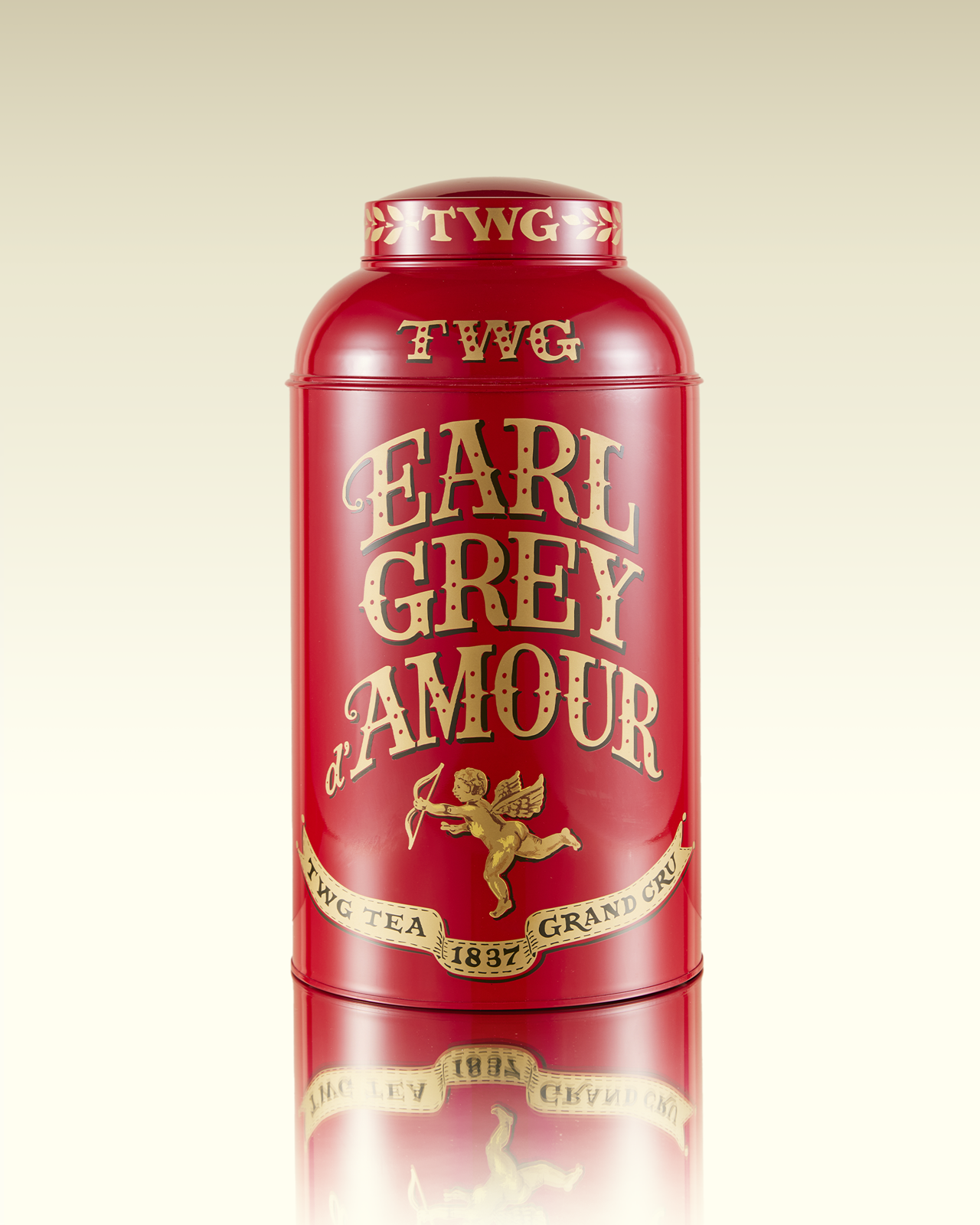 علبة شاي مصنوعة ومطلية يدويًا، إيرل غراي دامور | TWG Tea