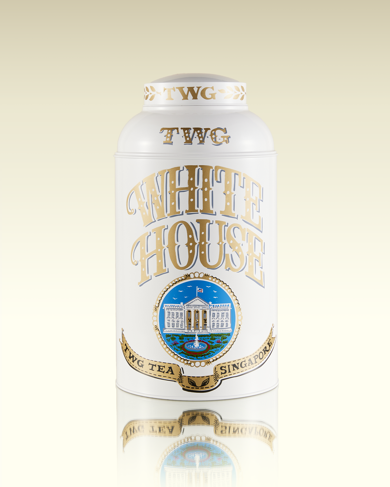 Hand-Painted Artisan Tea Tin, White House Tea | TWG Tea