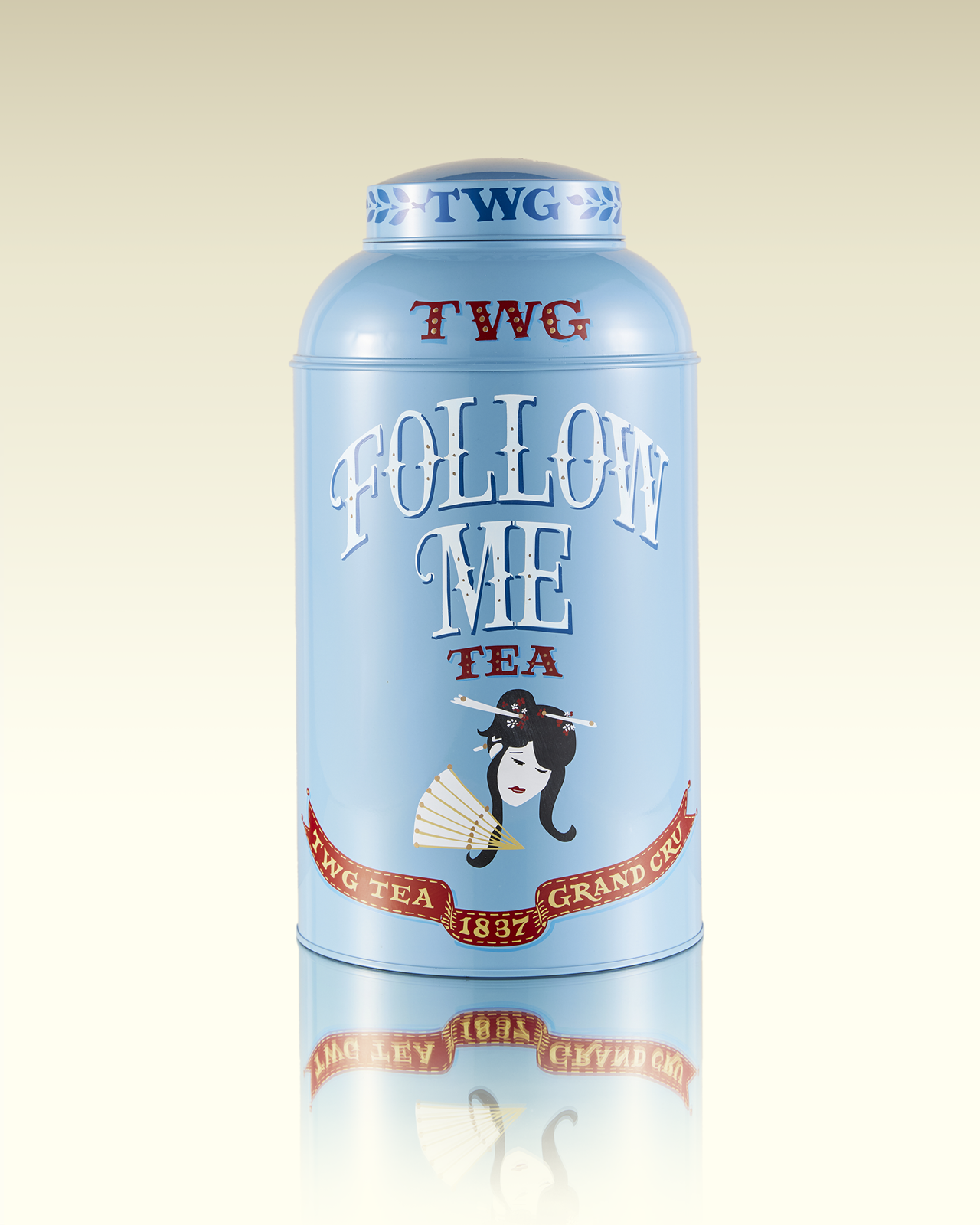 Hand-Painted Artisan Tea Tin, Follow Me Tea | TWG Tea