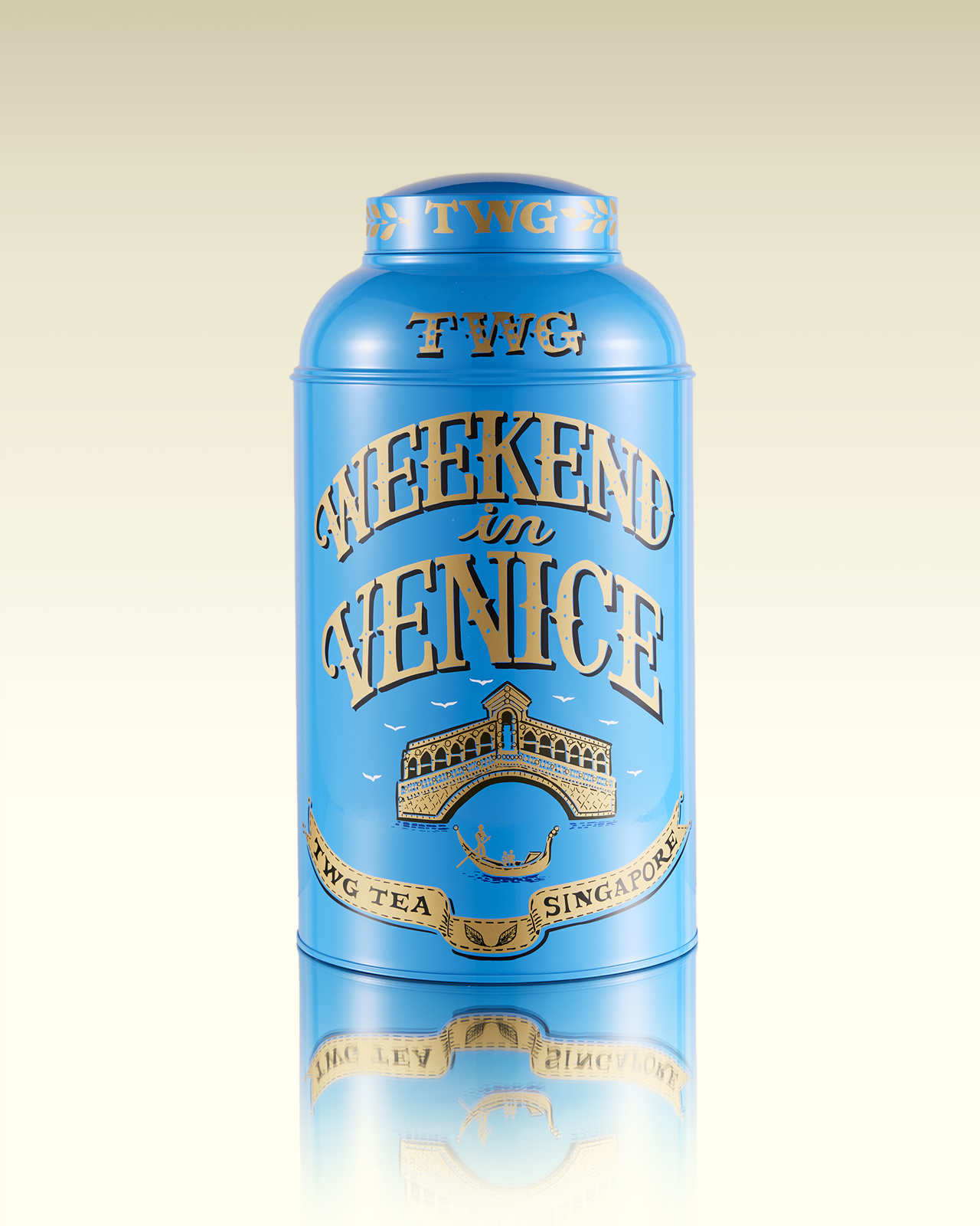 Scatola da tè Artisan dipinta a mano logo Weekend in Venice | TWG Tea