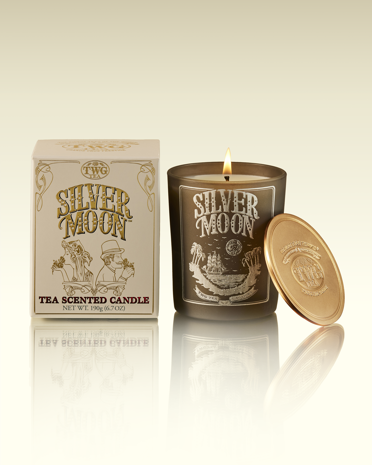 Bougie parfumée au thé Silver Moon | TWG Tea