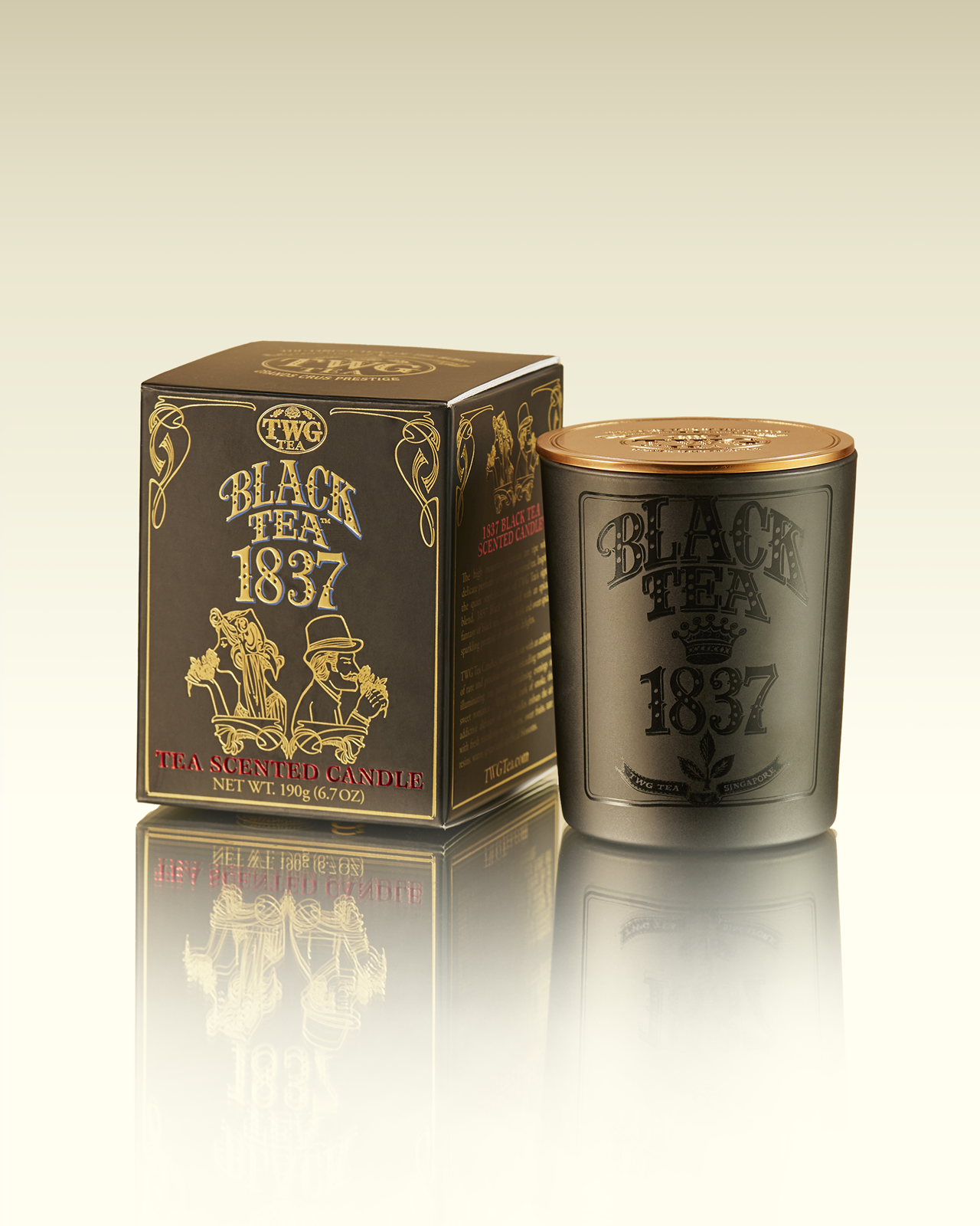 Candela profumata al tè 1837 Black | TWG Tea