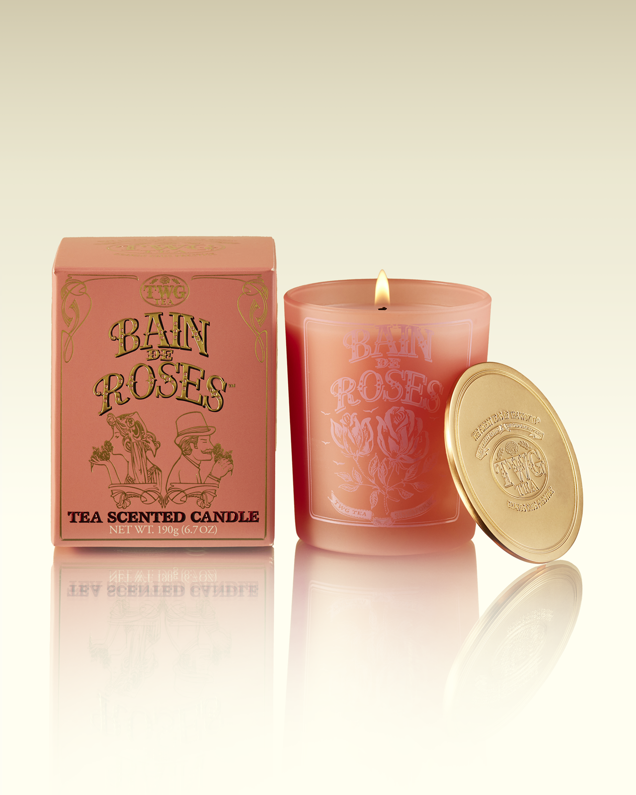 Bain de Roses Tea Scented Candle | TWG Tea
